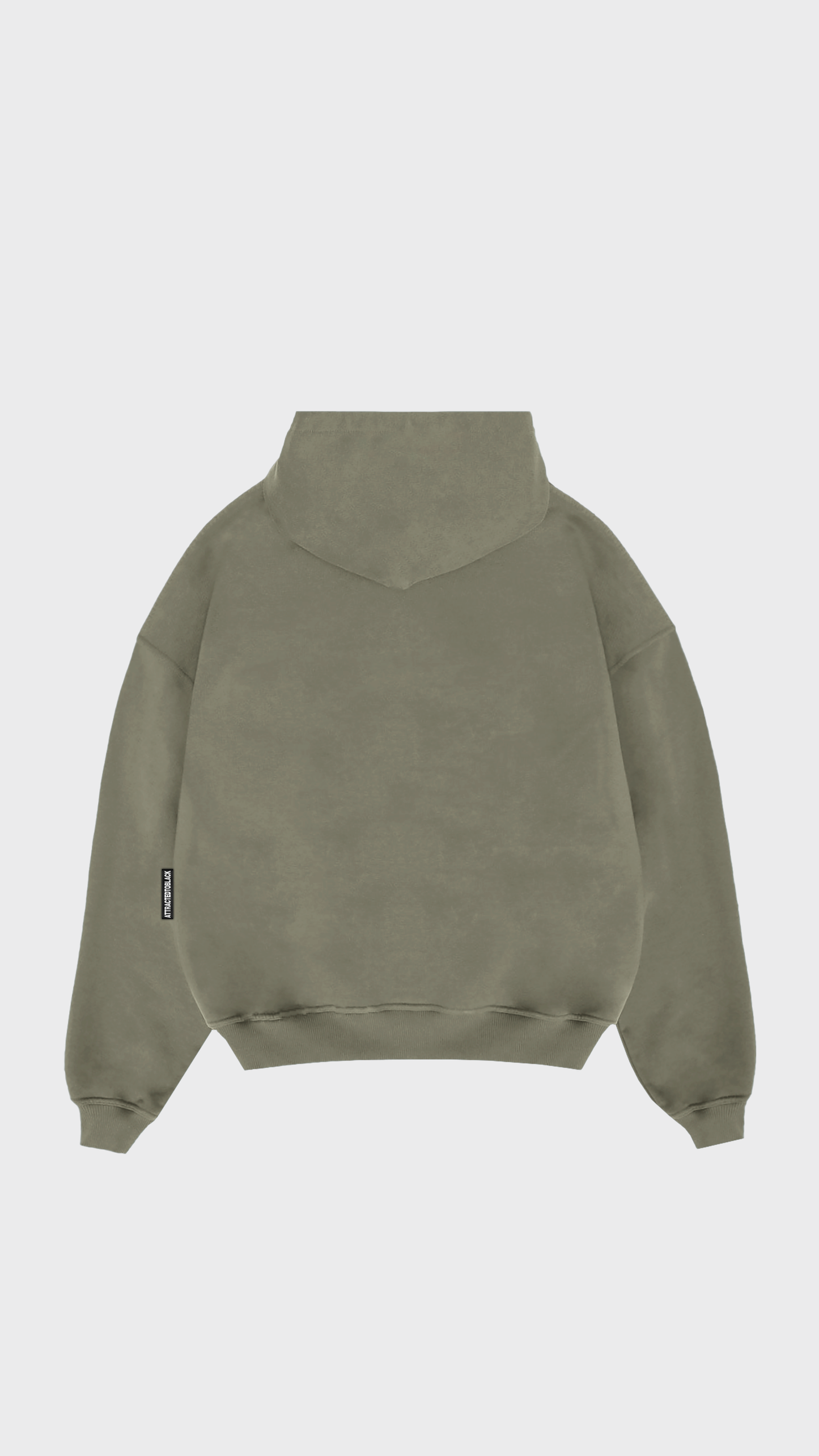 The Solid Base Chest Hoodie - Attractedtoblack