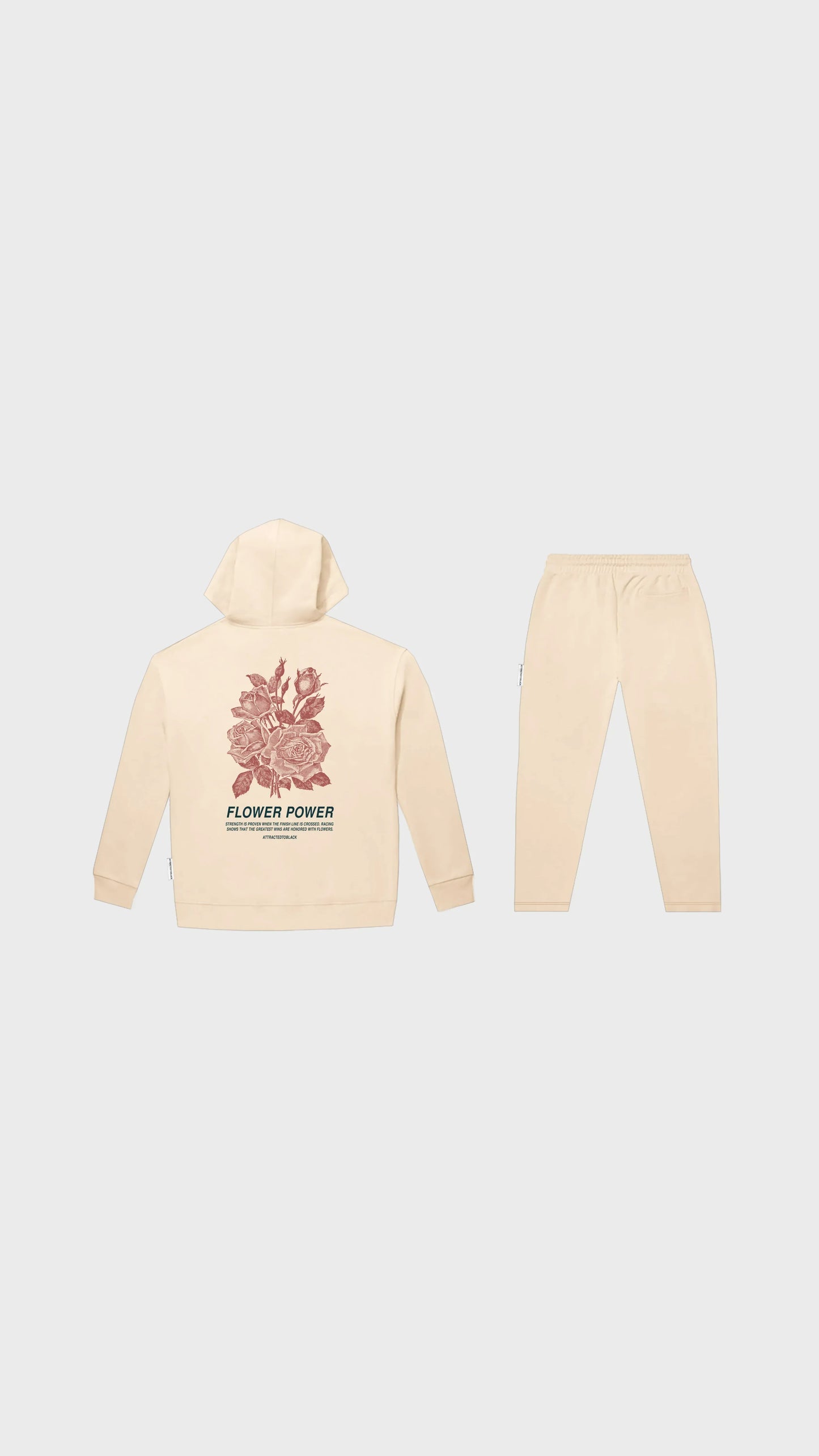 The Flower Power Tracksuit - Attractedtoblack