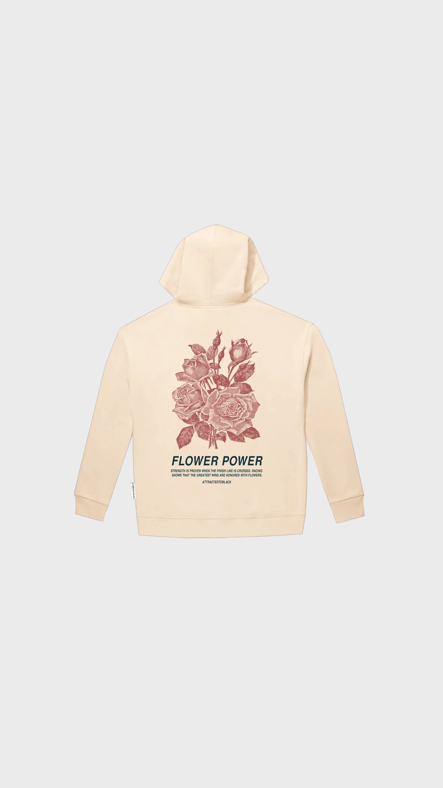 The Flower Power Zip Hoodie - Attractedtoblack