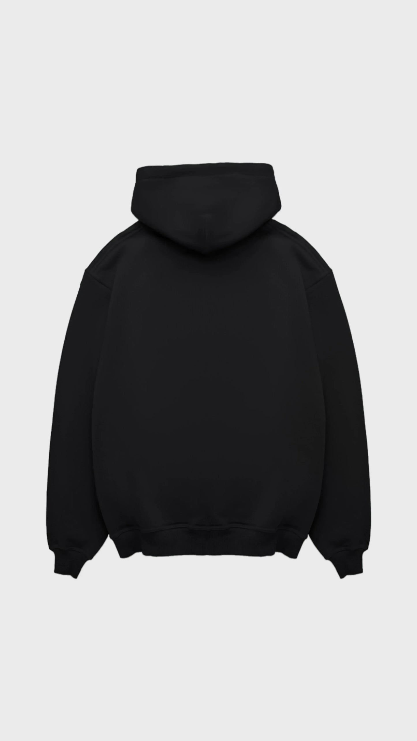 The Solid Base Chest Regular Hoodie - Attractedtoblack