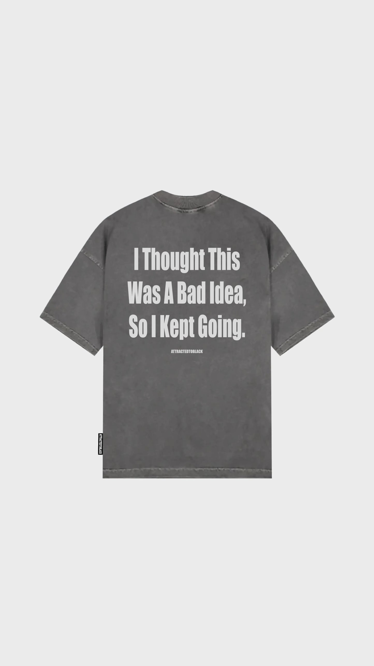 The Bad Idea Oversized Tee - Attractedtoblack