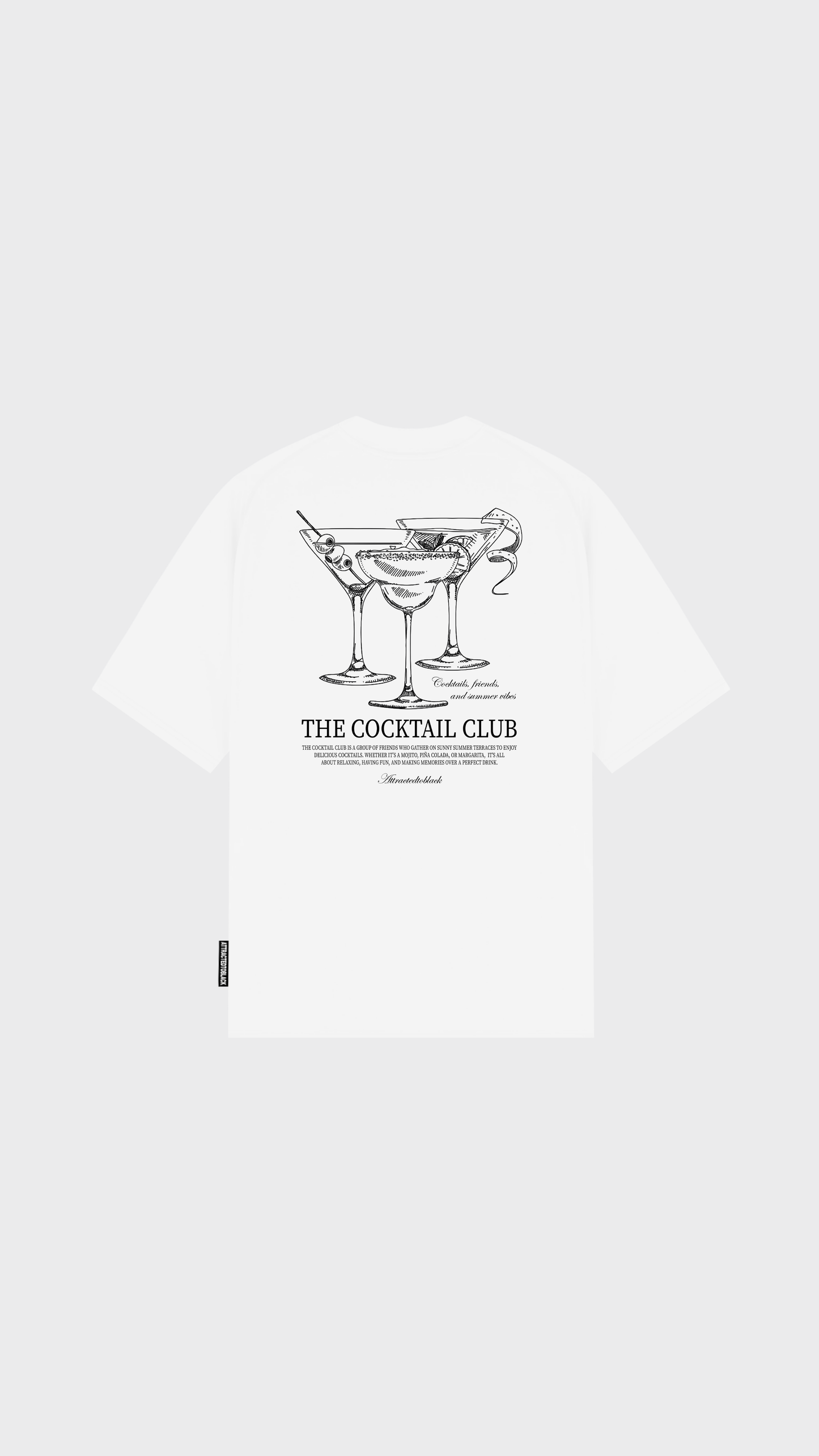 Camiseta extragrande The Cocktail Club