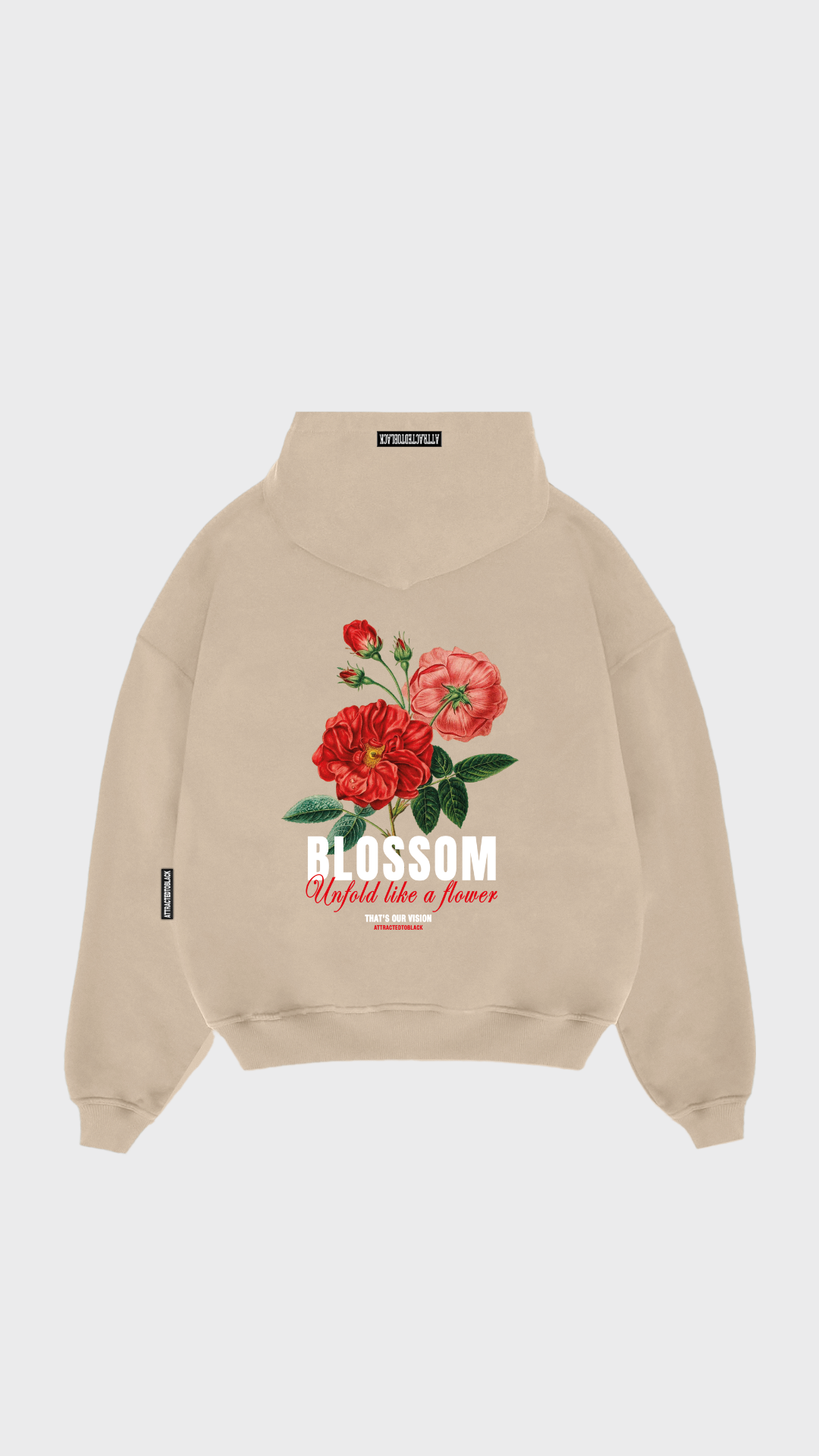 The Blossom Hoodie - Attractedtoblack