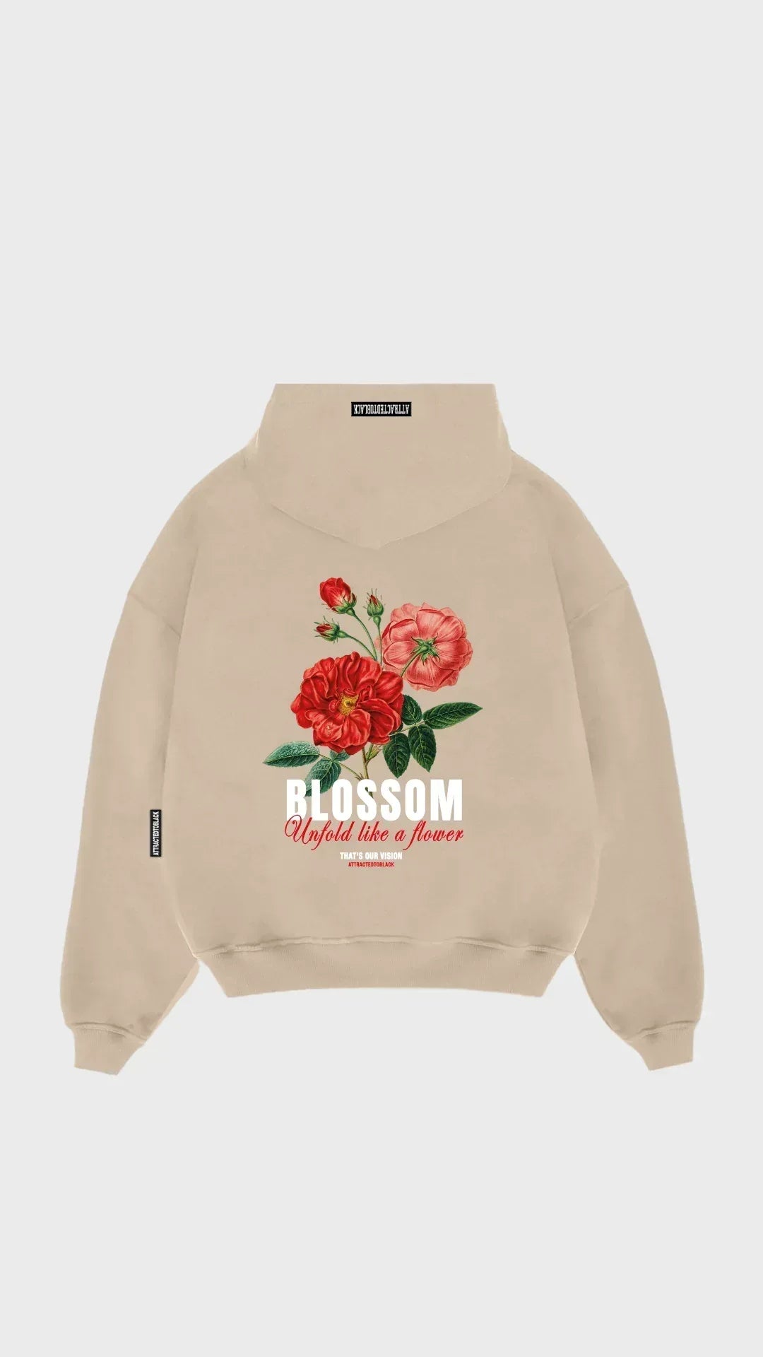 The Blossom Hoodie - Attractedtoblack