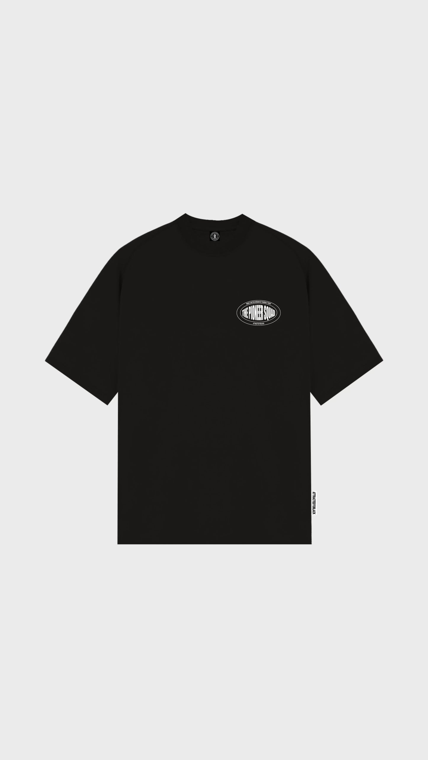 The Disciplined Power Oversized Tee - Attractedtoblack