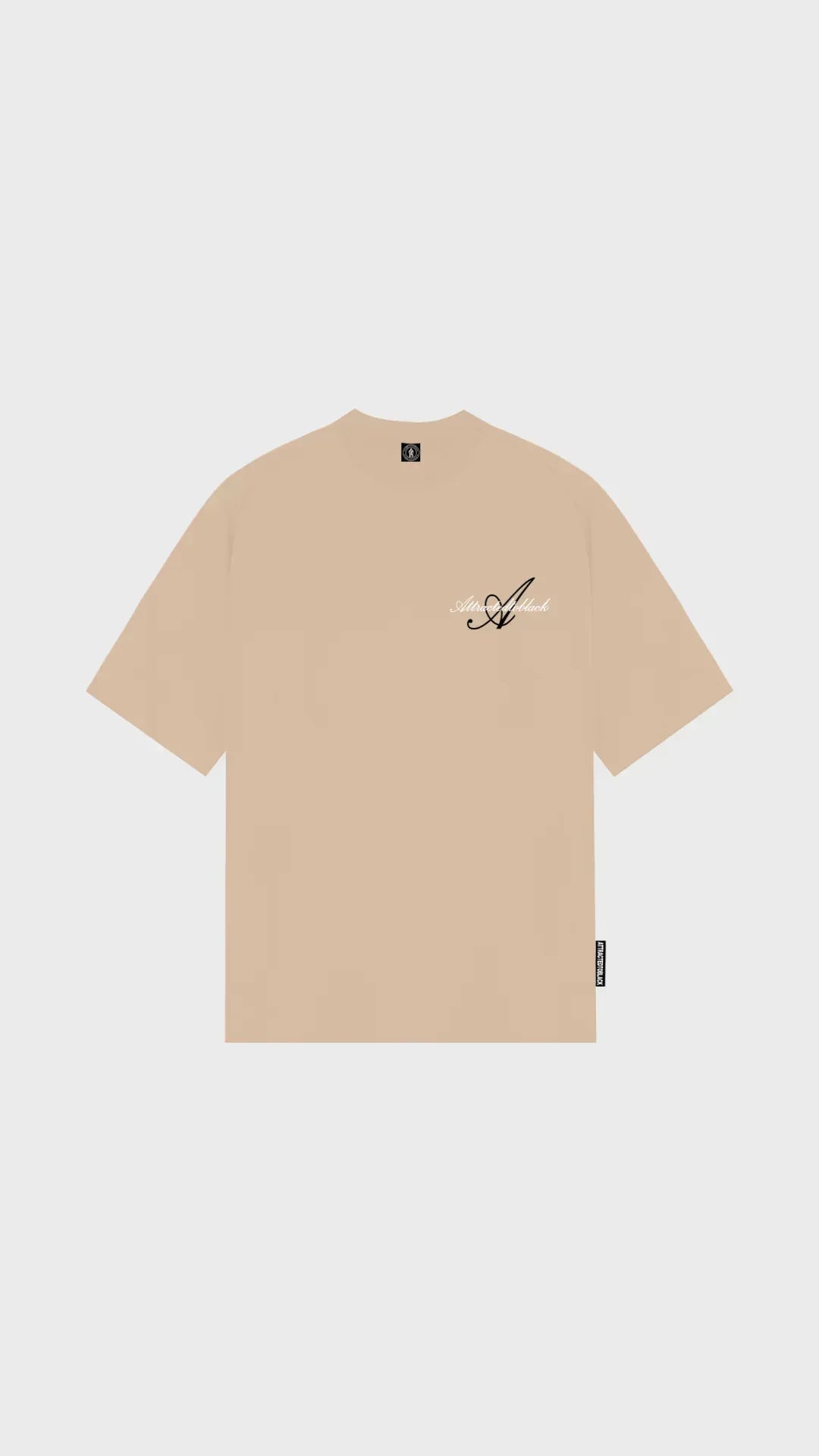 The Scripted Oversized Tee - Attractedtoblack