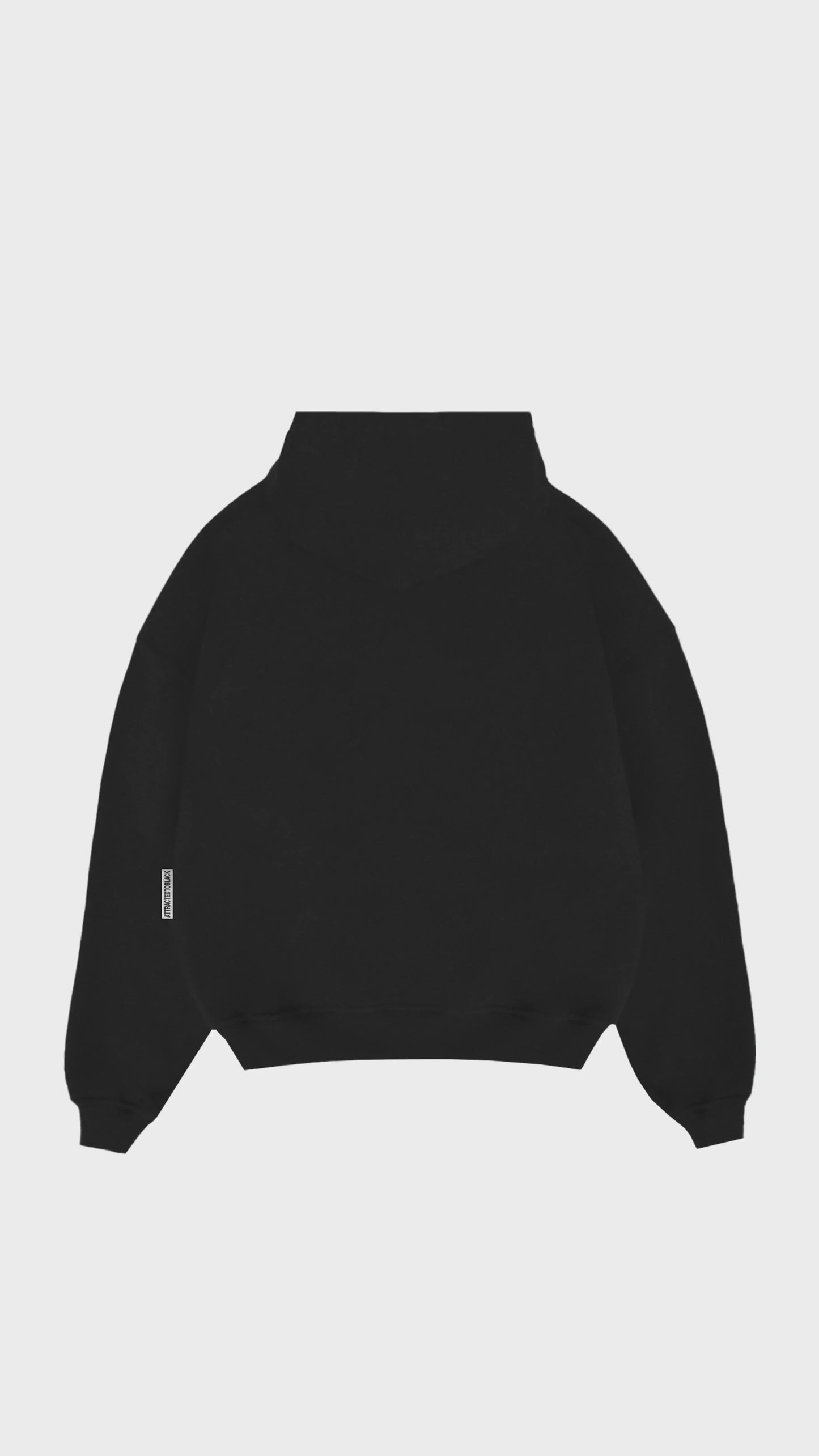 The Solid Base Chest Hoodie - Attractedtoblack