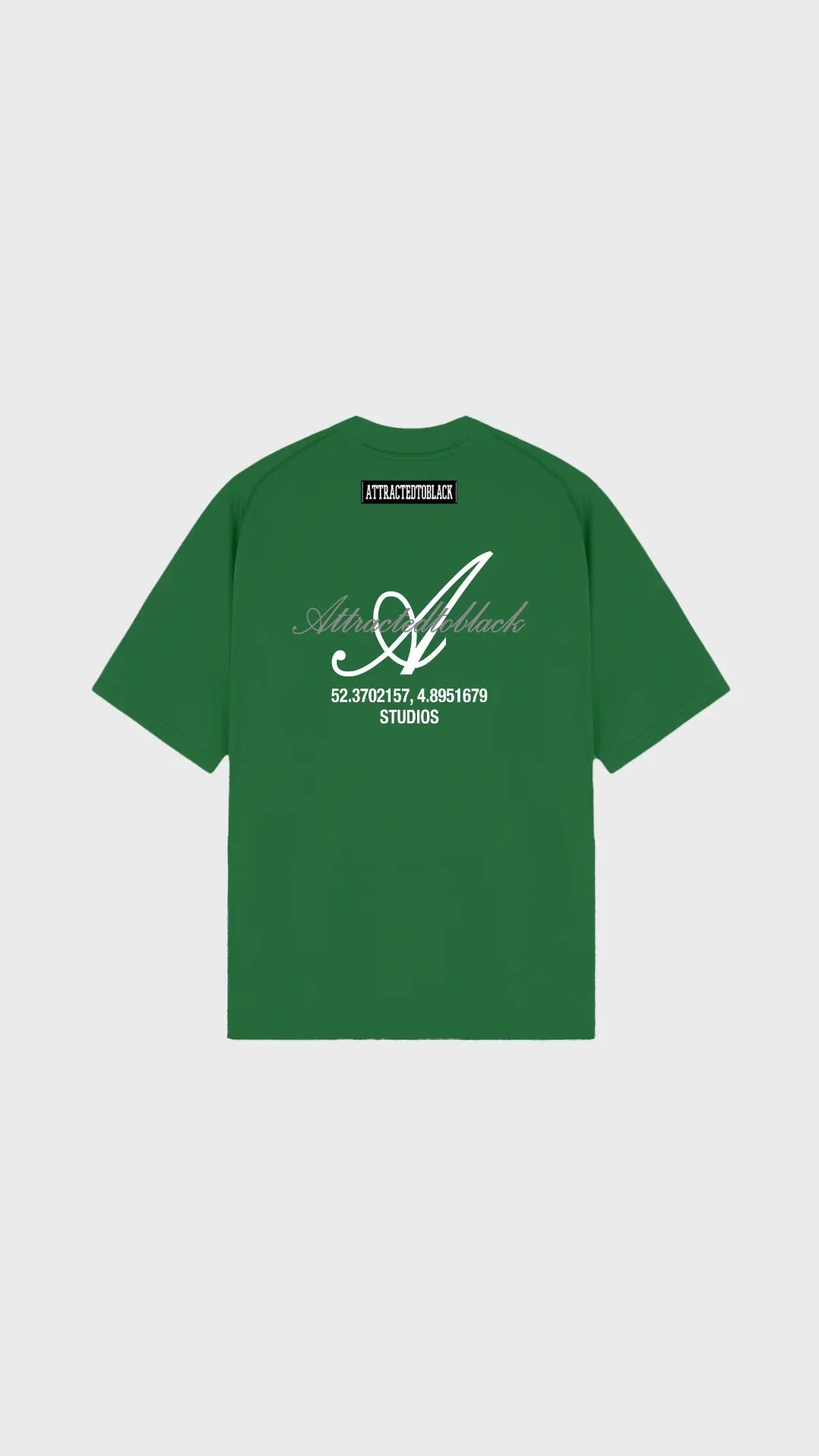 The Scripted Oversized Tee - Attractedtoblack