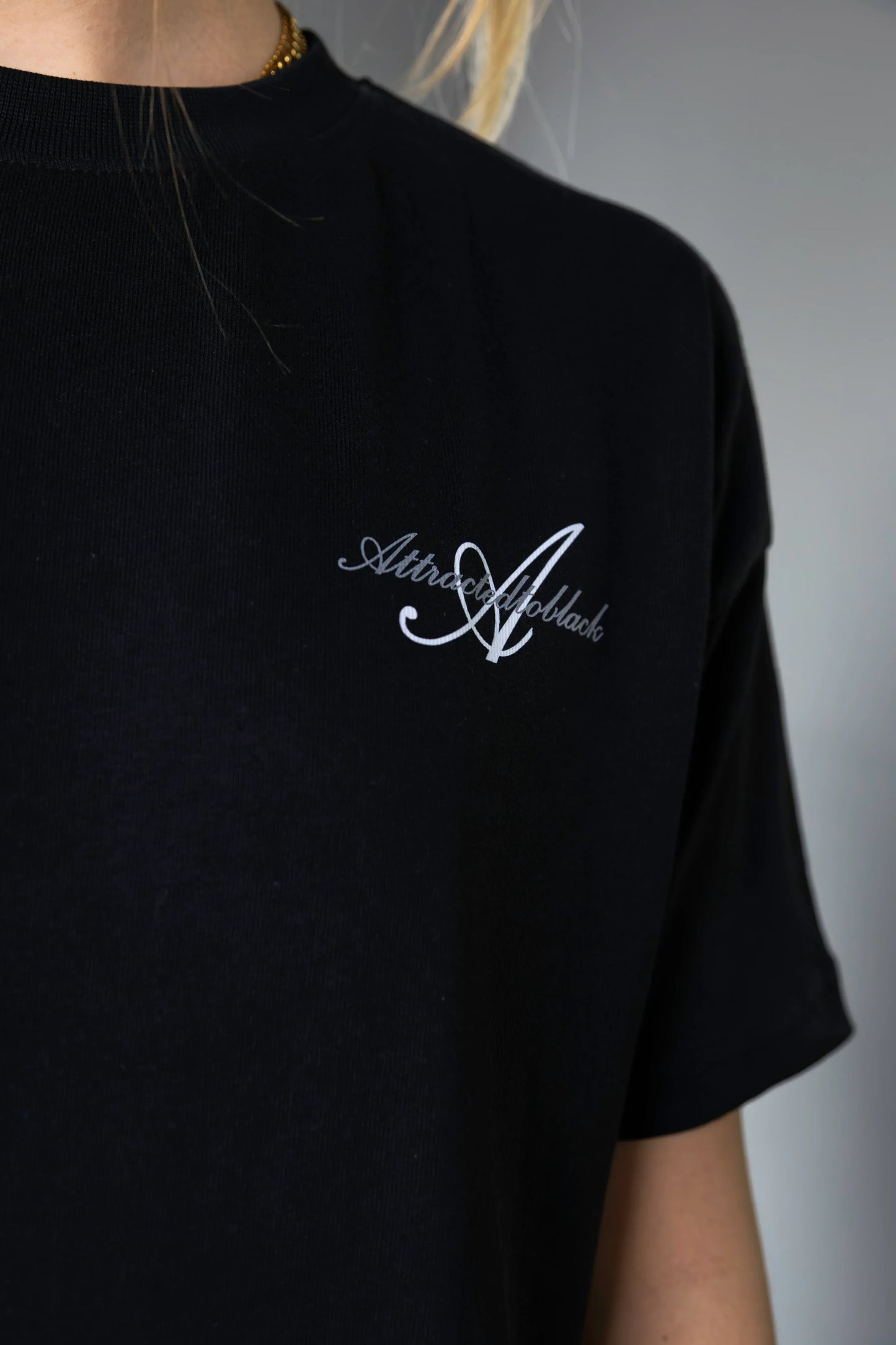 The Scripted Oversized Tee - Attractedtoblack