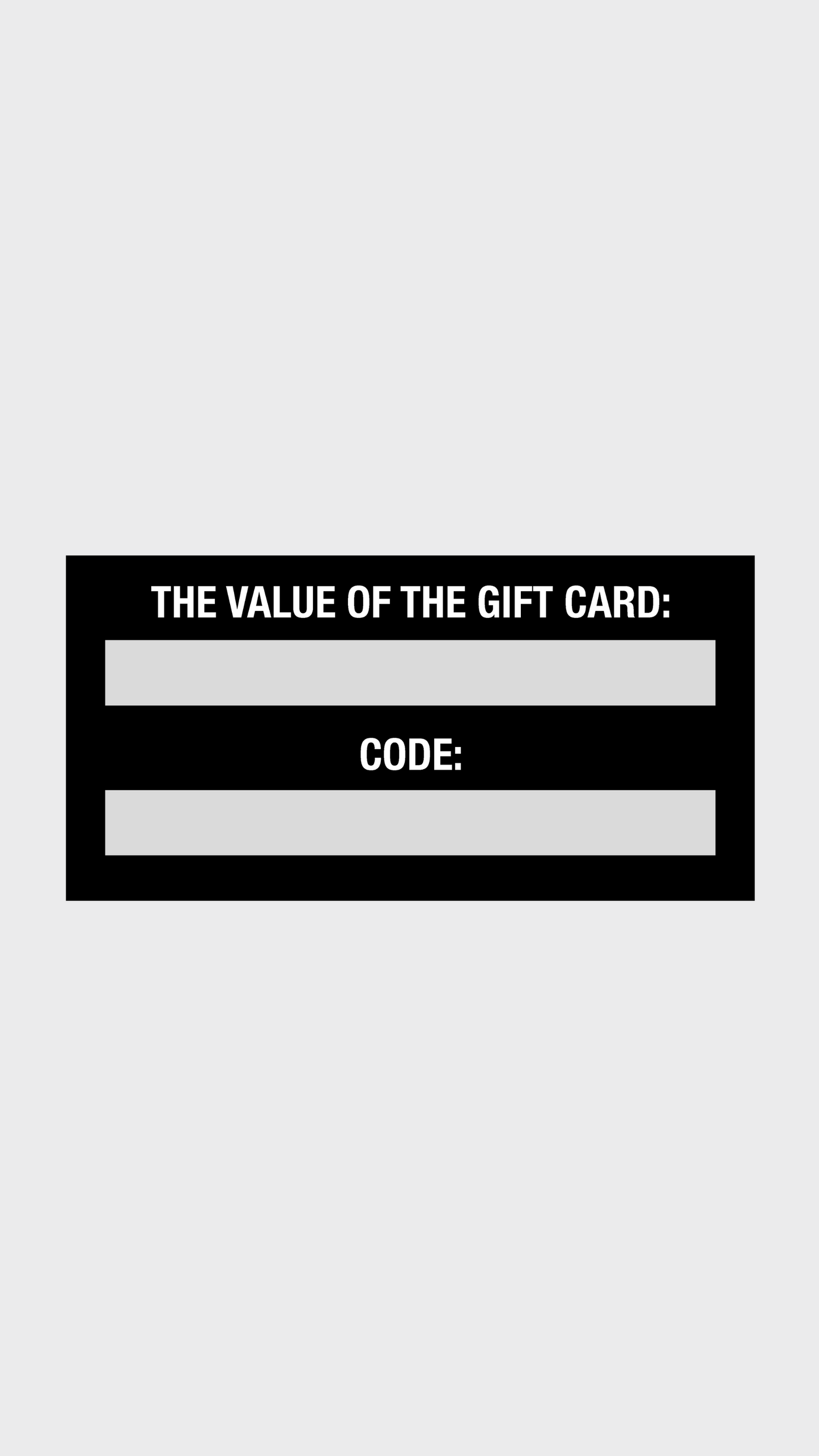 Attractedtoblack Gift card