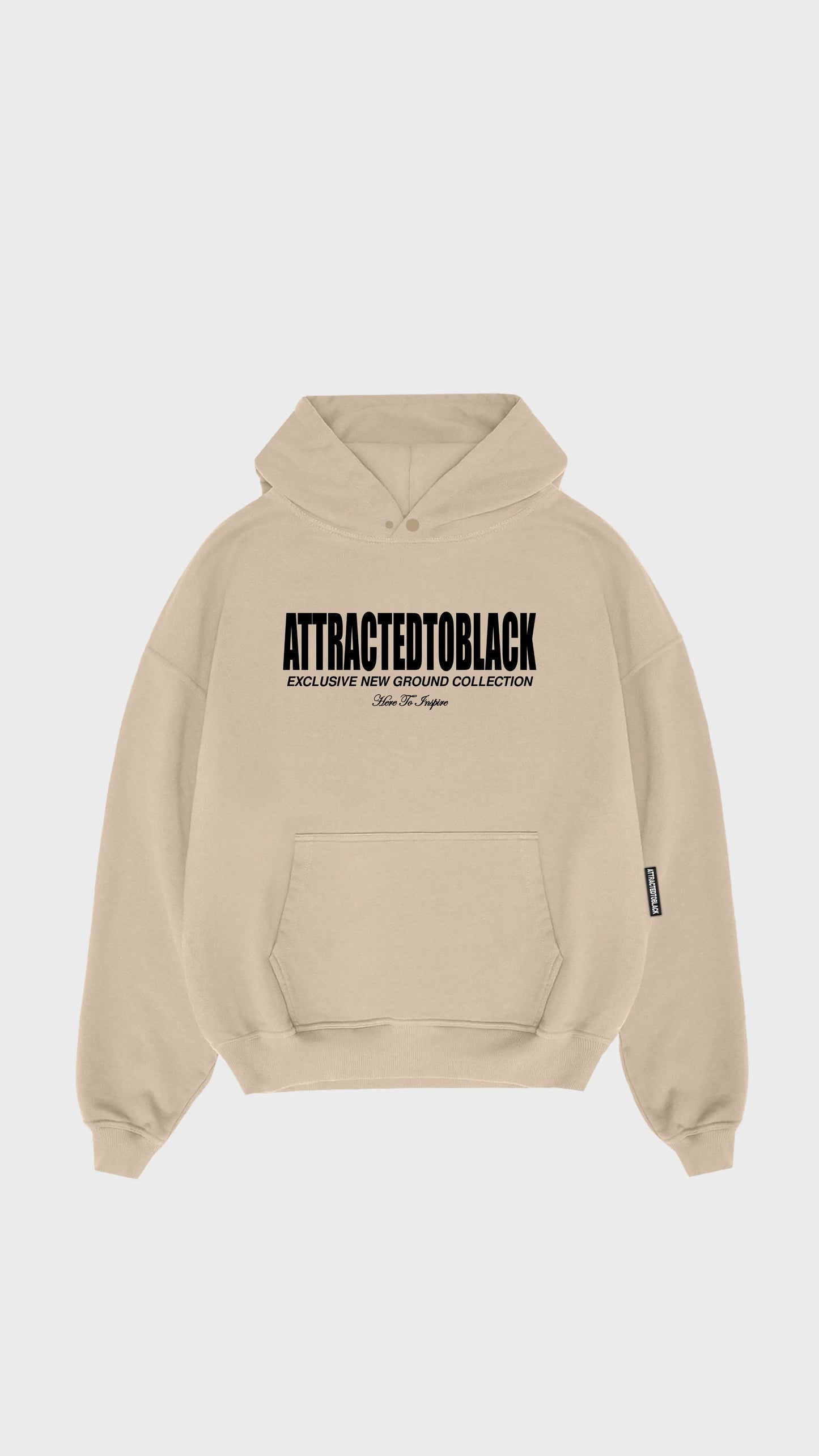 The Solid Base Chest Hoodie - Attractedtoblack