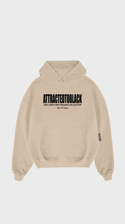 The Solid Base Chest Hoodie - Attractedtoblack