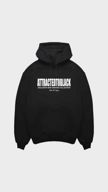 The Ground Chest Regular Hoodie - Attractedtoblack