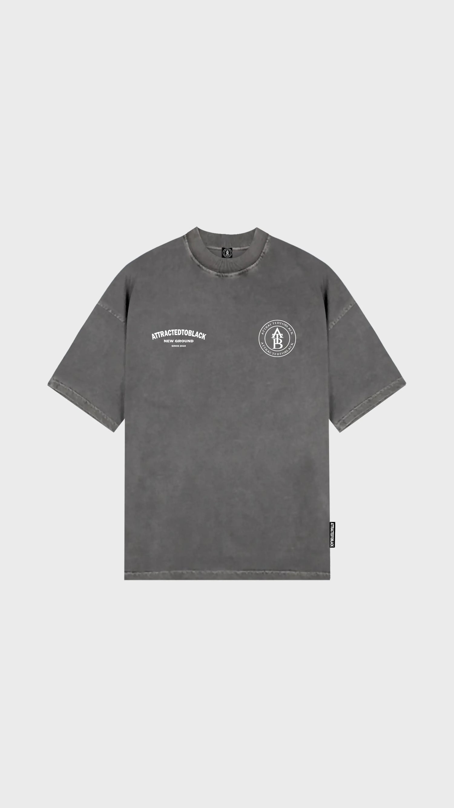 The New Ground Curve Oversized Tee - Attractedtoblack