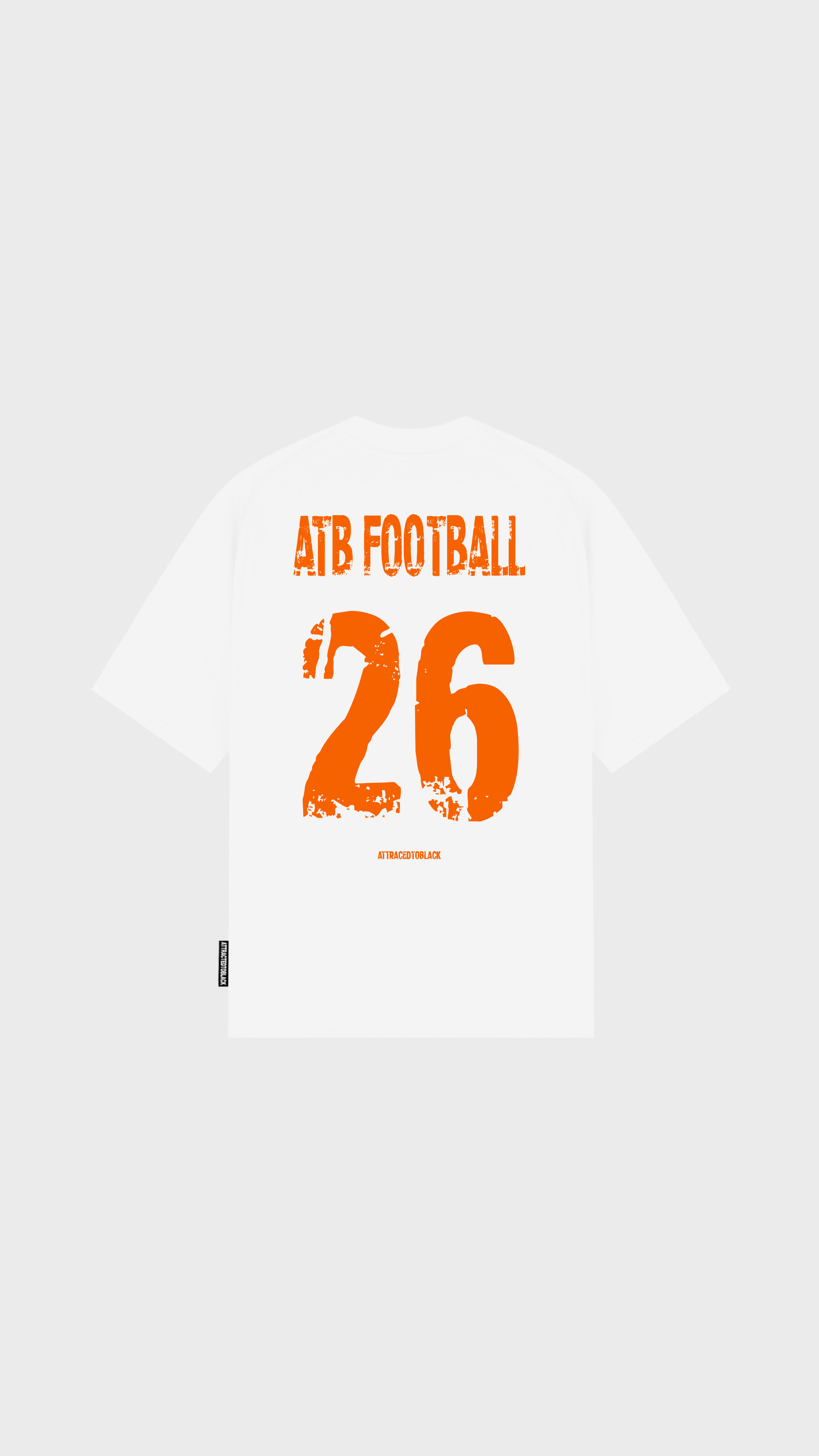 The ATB Football Oversized Tee - Attractedtoblack