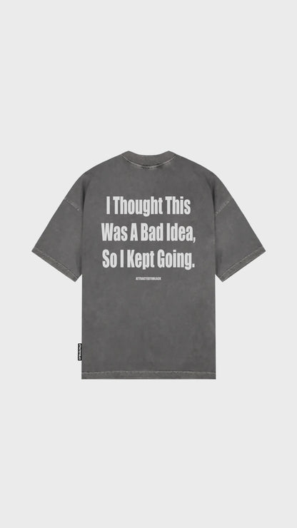 The Bad Idea Oversized Tee - Attractedtoblack