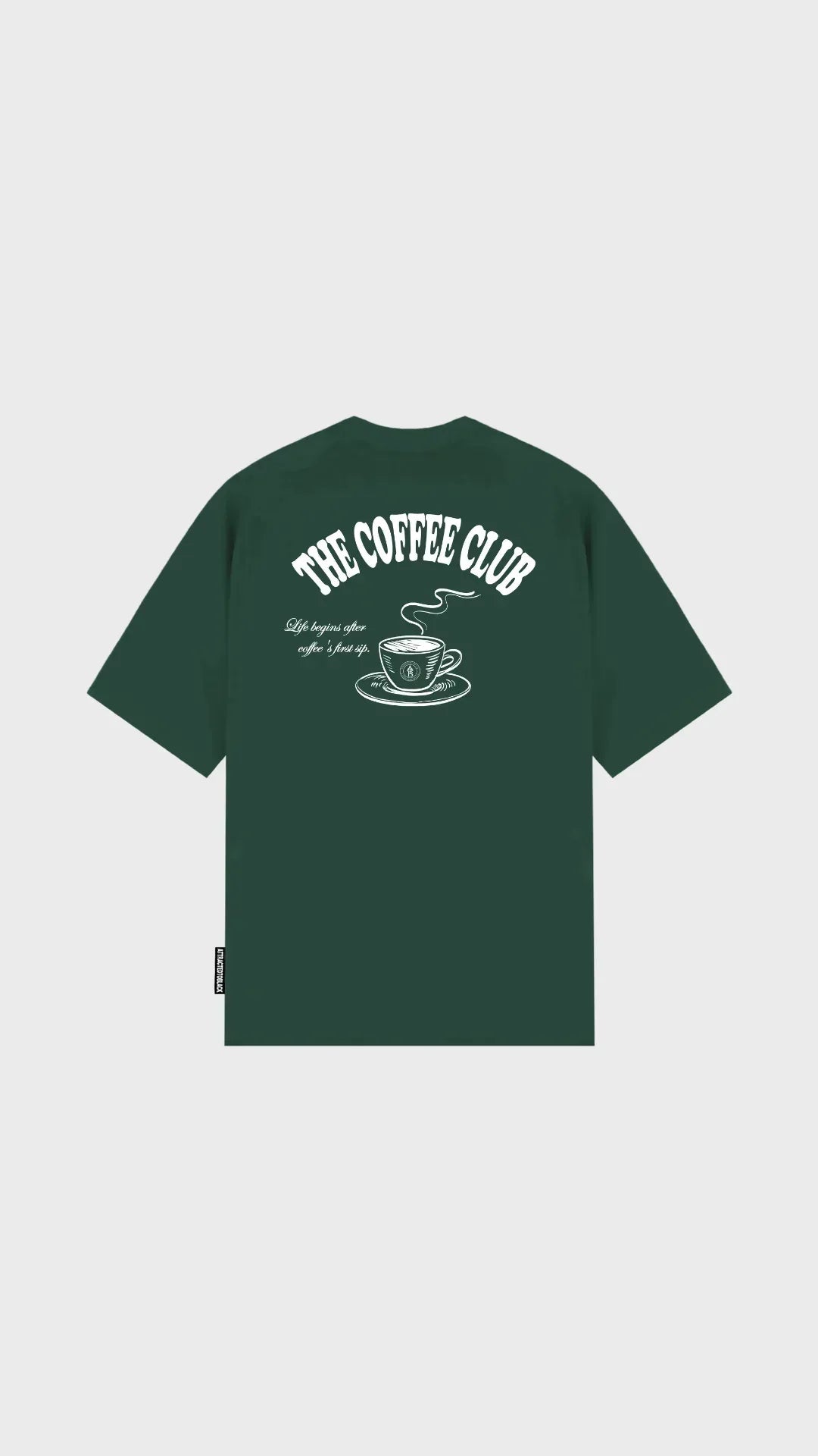The Coffee Club Oversized Tee - Attractedtoblack