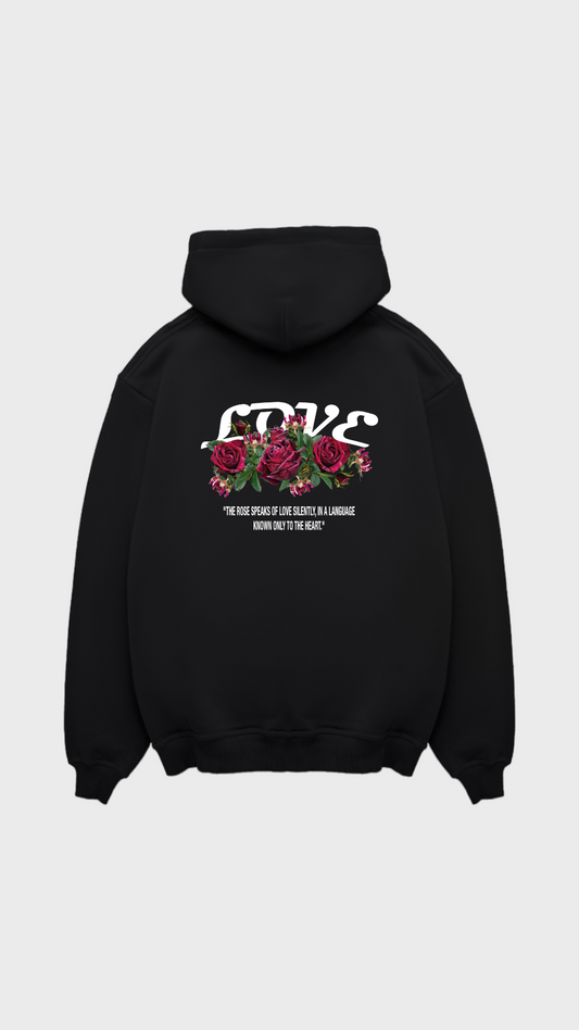 The Heart's Rose Code Regular Hoodie - Attractedtoblack