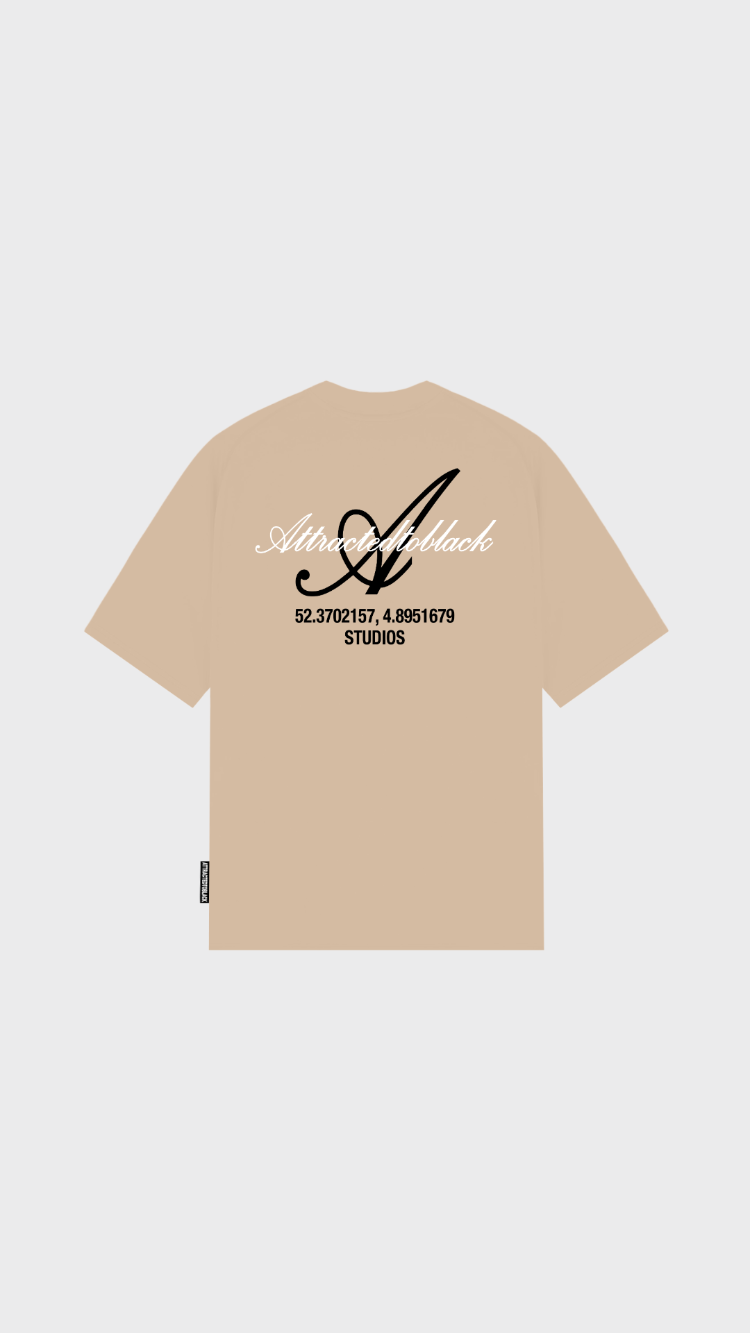 The Scripted Oversized Tee - Attractedtoblack
