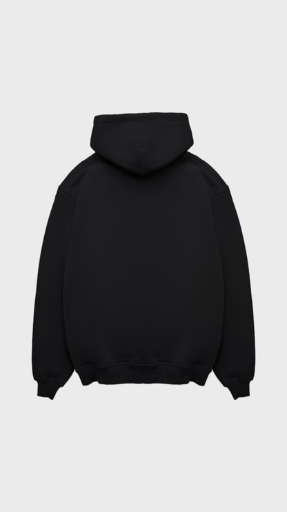 The In Orange Scripted Regular Hoodie