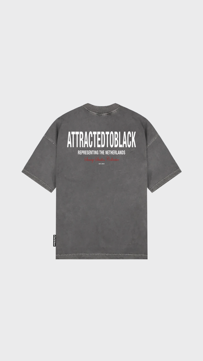 La camiseta de gran tamaño con declaración