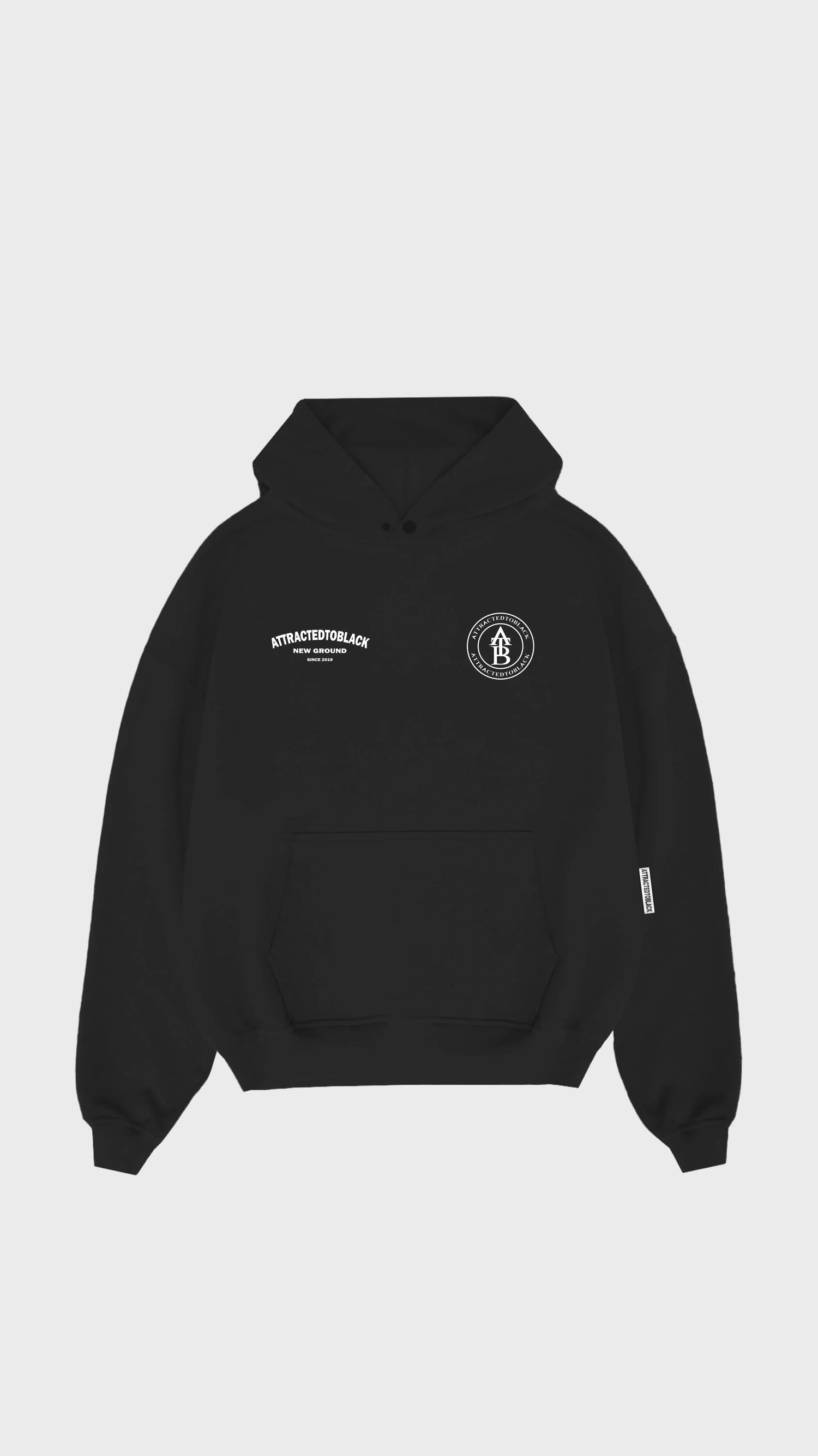 The New Ground Curve Hoodie - Attractedtoblack