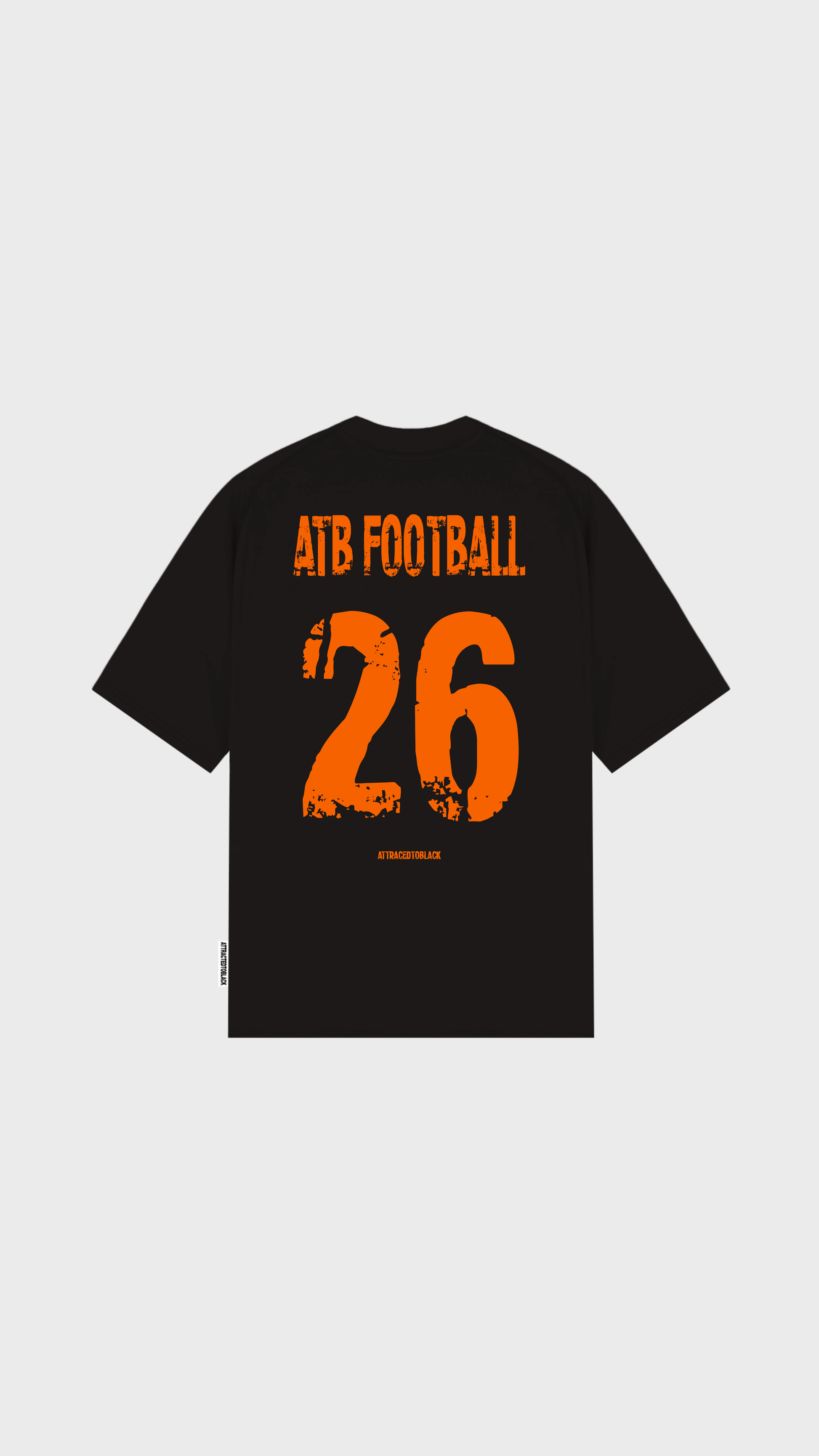 The ATB Football Oversized Tee - Attractedtoblack
