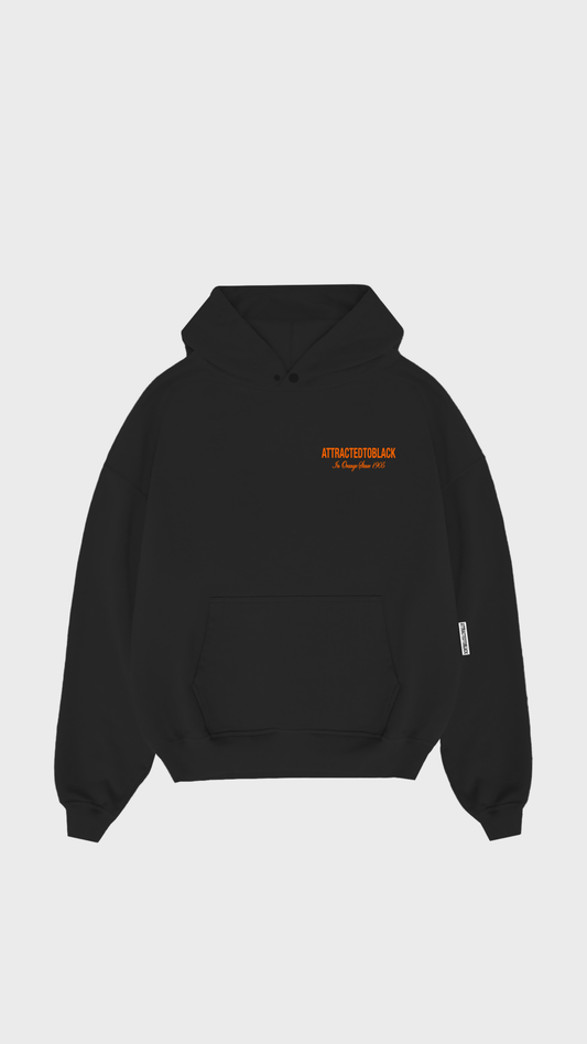 The In Orange Scripted Hoodie