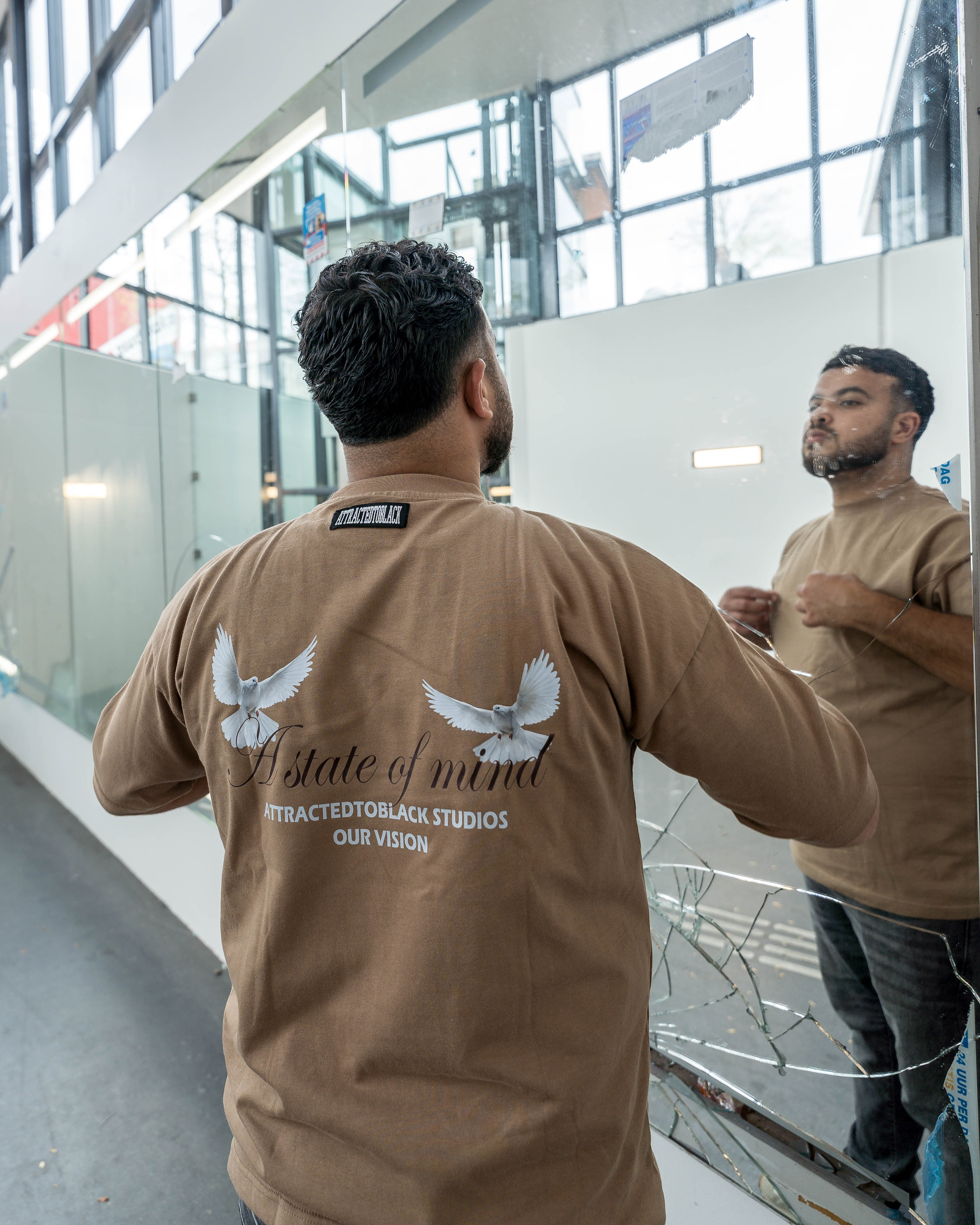 The Mindful Wings Oversized Tee - Attractedtoblack
