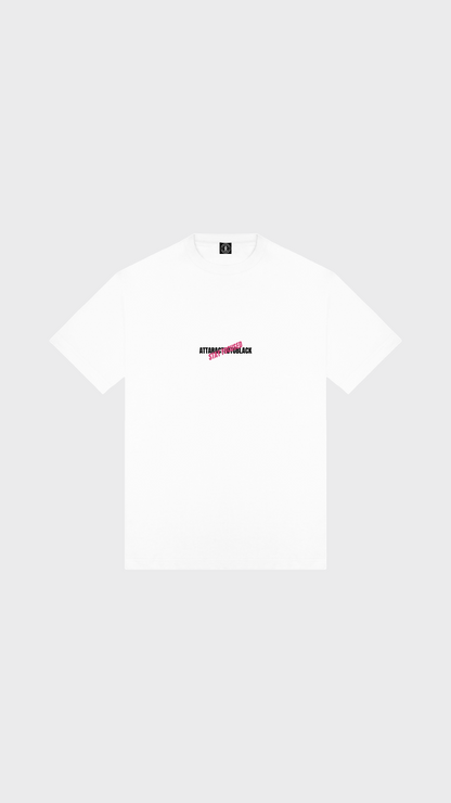 The Edged Tee White - Attractedtoblack